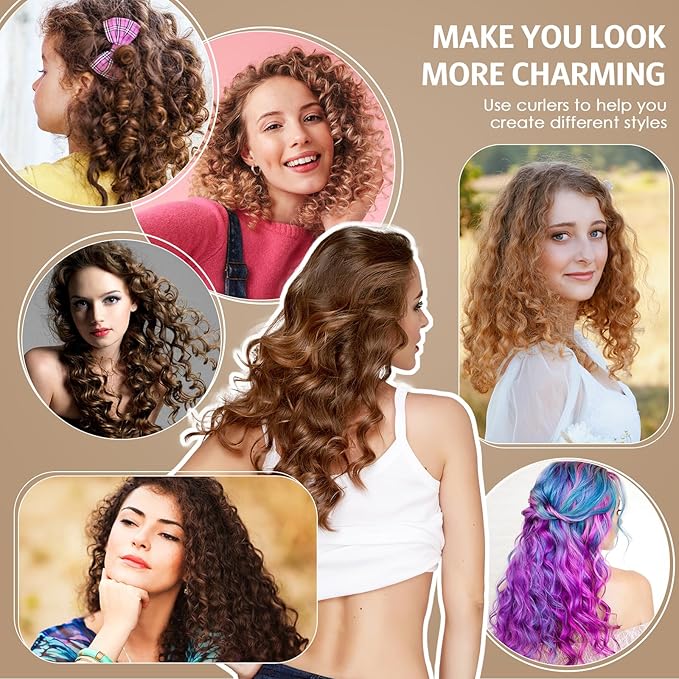 Syhood 30 Pcs 7'' Flexible Curling Rods Twist Foam Hair Rollers Soft Foam No Heat Hair Rods Rollers and 1 Steel Pintail Comb Rat Tail Comb for Women Long Short Hair(Yellow,7 x 0.3 Inch)-Velvo Beauty