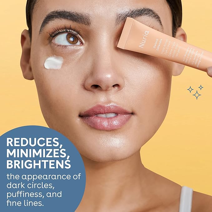 Nuria - Defend Triple Action Eye Cream for Dark Circles, Puffiness and Fine Lines, Nourishing Under Eye Cream with Ginseng and Mulberry Root, 15mL/0.5 fl oz-Velvo Beauty
