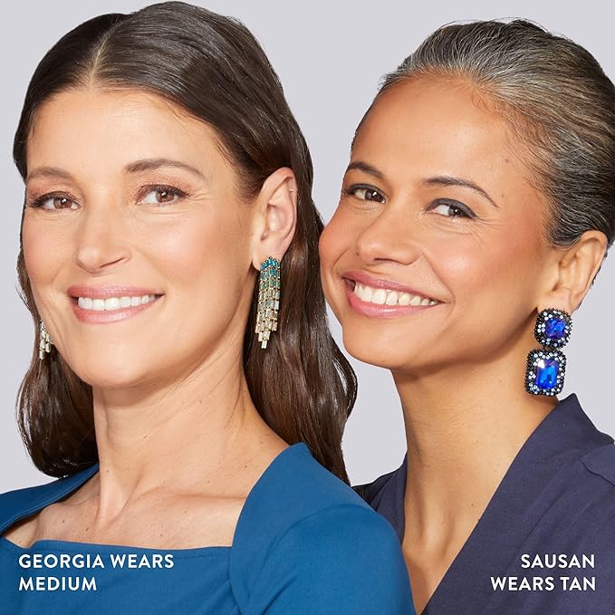 LAURA GELLER NEW YORK Award-Winning Baked Balance-n-Brighten Color Correcting Powder Foundation - Tan - Buildable Light to Medium Coverage - Demi-Matte Natural Finish-Velvo Beauty