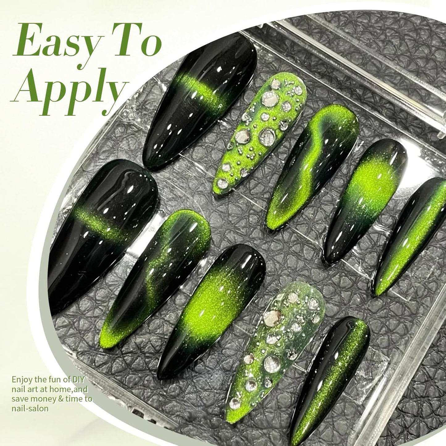 Born Pretty Cat Magnetic Gel Nail Polish 9D Wormhole Holorgraphic Cat Magnetic Eye Gel Polish U v Nail Gel Diy Art for Girls Women 15ML-Velvo Beauty