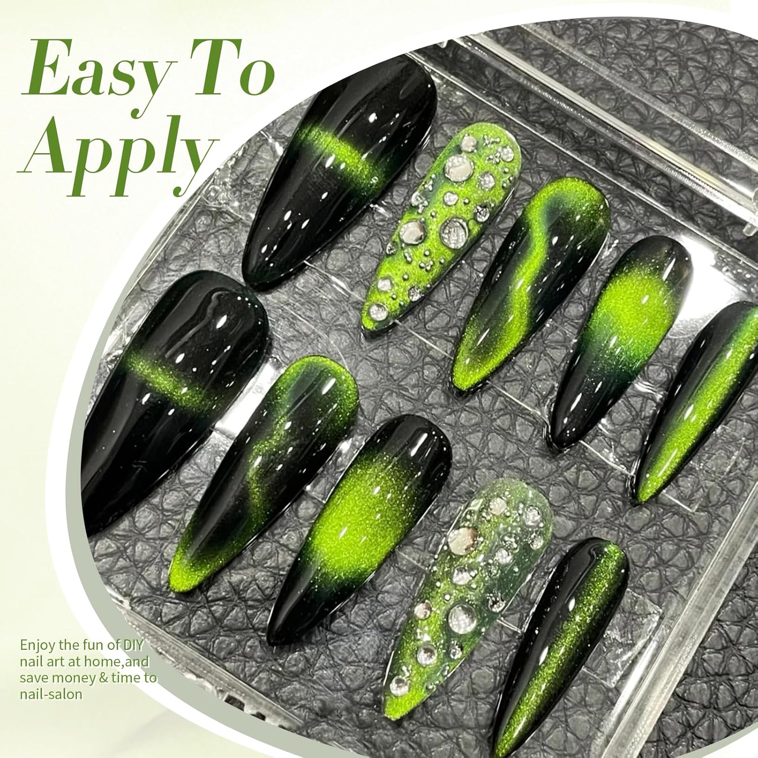 Born Pretty Cat Magnetic Gel Nail Polish 9D Wormhole Holorgraphic Cat Magnetic Eye Gel Polish U v Nail Gel Diy Art for Girls Women 15ML-Velvo Beauty