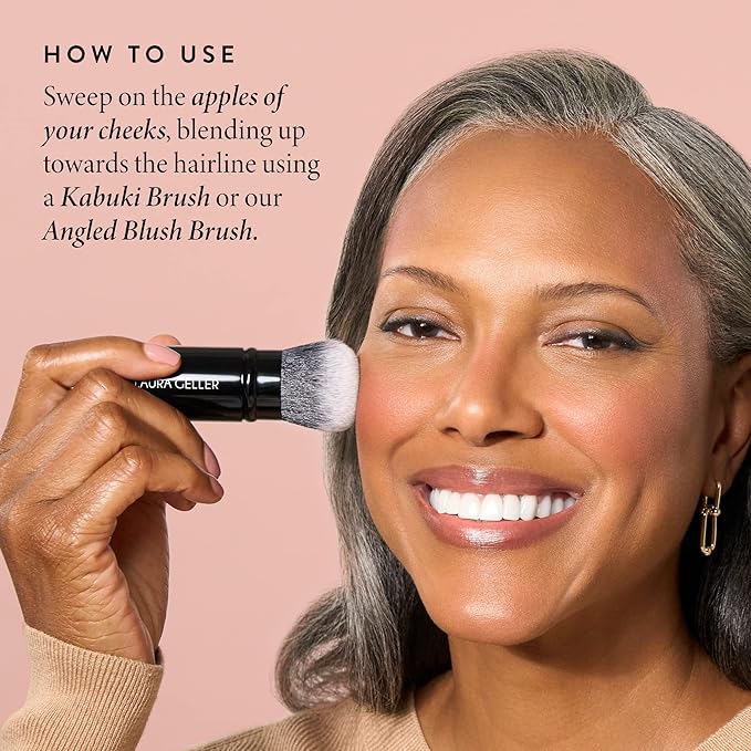 LAURA GELLER NEW YORK Baked Blush-n-Bronze Marbleized 2-in-1 Sculpting Bronzer Blush - Rose Bronze - Contour Face with a Radiant Flush-Velvo Beauty