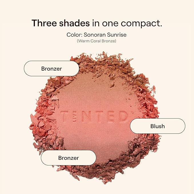 Live Tinted Huebeam Gradient Blushing Bronzer - Lightweight, Highly-Pigmented, Buildable & Blendable - Sunkissed, Glowy, Even Toned Skin Face Blush and Bronzer - Sonoran Sunrise-Velvo Beauty