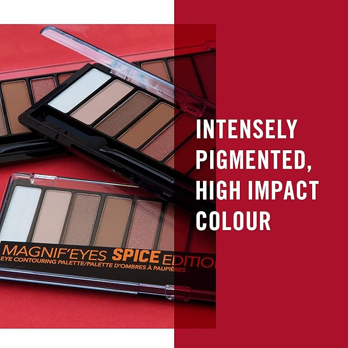 Rimmel Magnif'eyes Eyeshadow Palette, Spice Edition (Pack of 2)-Velvo Beauty