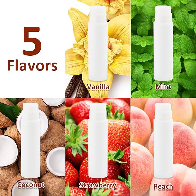 DMSKY Lip Balm Bulk Unlabeled 200 Pack, Natural Ingredients Vitamin E Shea Butter, Custom Chapstick Bulk For Party Favors & Wedding Favors-Velvo Beauty