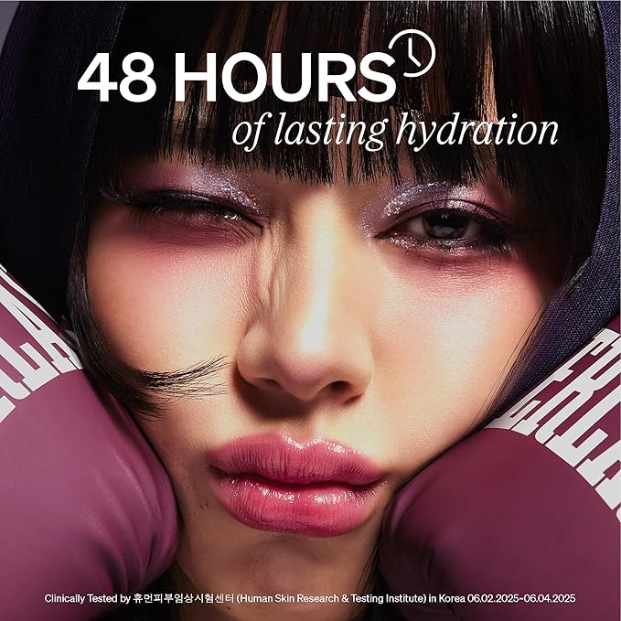 LipLock Jelly Serum for Dry Lips, Long-Lasting, Hydrating, Plumping, Glossy Mask with Rose PDRN, Carrot Collagen, Pillow Peptide, Moisturizing Tinted Lip Balm. (Grape Crush)-Velvo Beauty