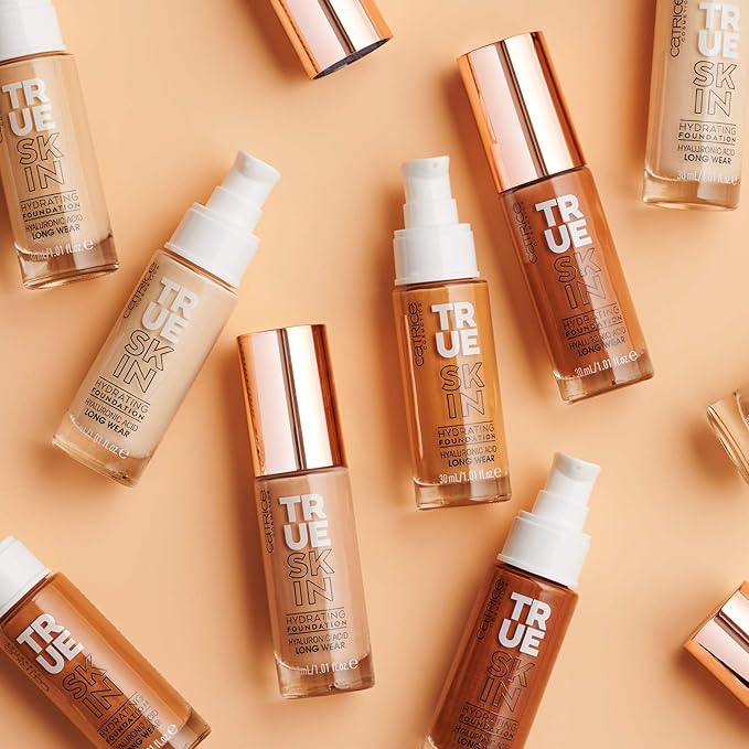Catrice | True Skin Hydrating Foundation | Lightweight Buildable Coverage with Hyaluronic Acid and Watermelon Seed Oil | Vegan & Cruelty Free (080 | Neutral Pecan)-Velvo Beauty