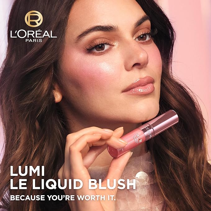 L'Oreal Paris True Match Lumi Le Liquid Blush, Intense Lightweight Blush Formula With Liquid Pigments, Glowy Gold Pink, 0.33 Fl Oz-Velvo Beauty