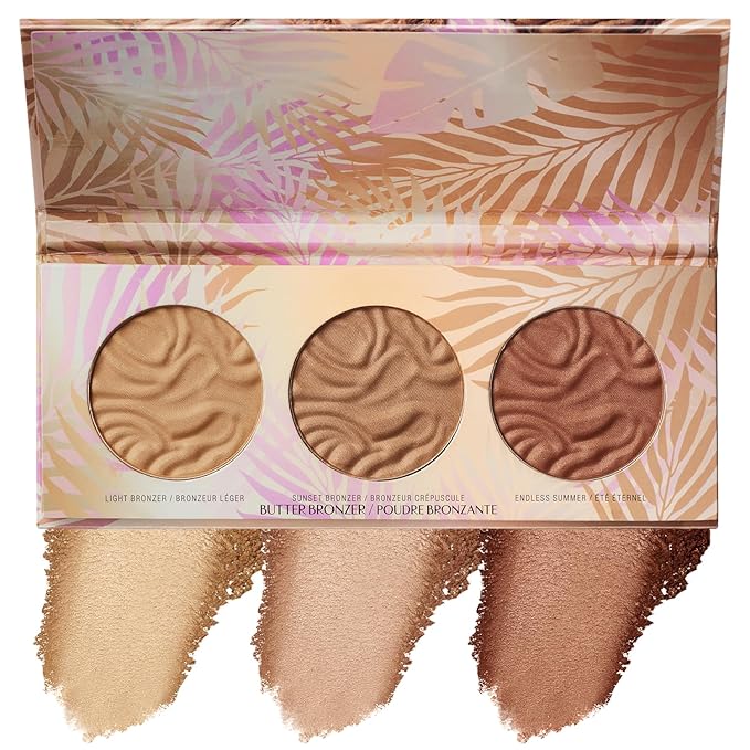 Physicians Formula Murumuru Butter Bronzer Face Makeup Palette Set, Includes Nourishing Butter Bronzer, Highlighter, Blush, Dermatologist Tested, Vegan & Cruelty-Free - Endless Summer Powder-Velvo Beauty