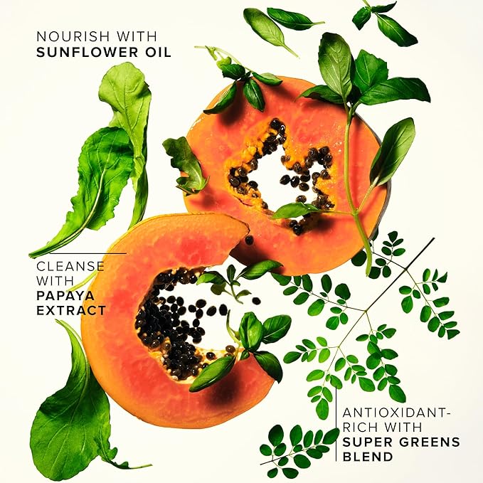 Farmacy Makeup Remover Cleansing Balm - Green Clean Waterproof Makeup Remover + Oil Based Cleanser - Newly Formulated Double Cleanser with Plant Based Waxes + Upcycled Moringa (200ml)-Velvo Beauty