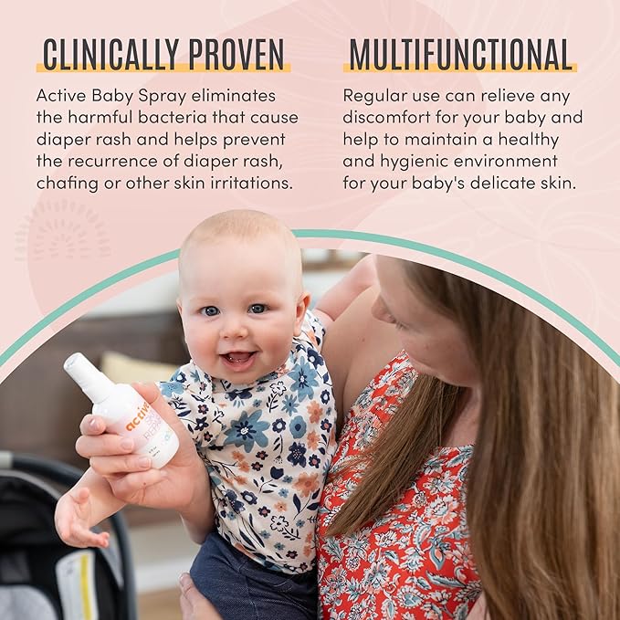 Active Skin Repair Natural, Non-Toxic, No Sting Baby Spray First Aid Safe For Use on Diaper Rash, Baby Acne, Eczema, Cuts, Wounds, Scrapes, and Other Skin Irritations (3 oz. Spray)-Velvo Beauty