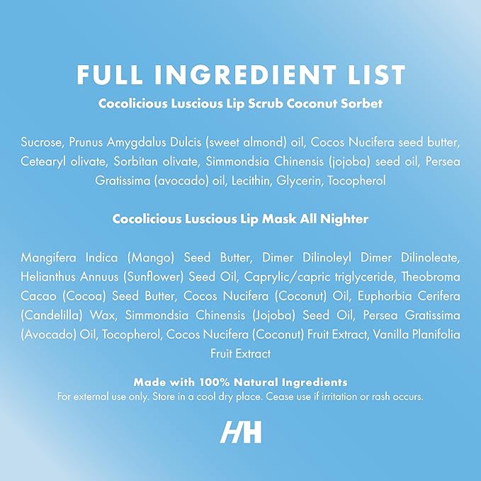 100% Natural Lip Scrub, Vegan Conditioning Coconut Lip Exfoliator - Gentle Exfoliant, Sugar Lip Polish and Lip Exfoliator Scrubber for Chapped and Dry Lips (Original 3pc Set)-Velvo Beauty