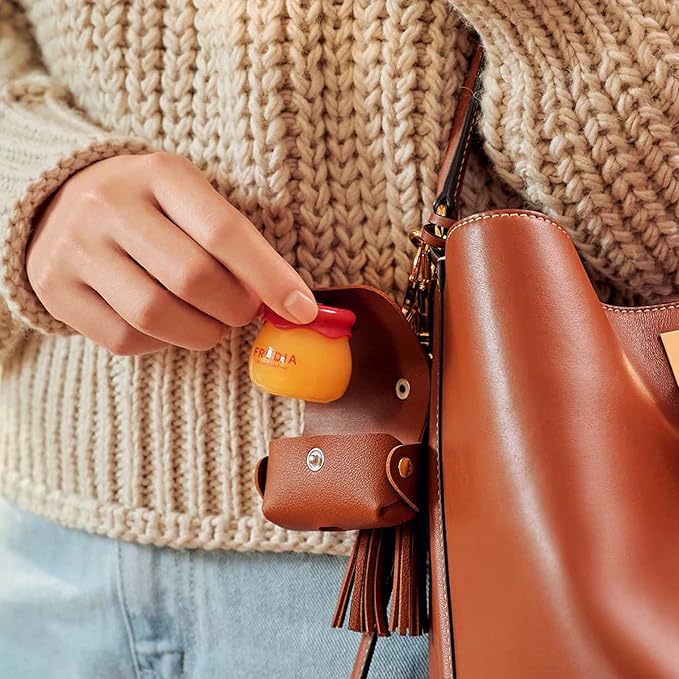 WELCOS FRUDIA Honey Lip Balm – Pomegranate | Lip Plumping, Moisturizing & Hydrating Translucent Red Tinted Lip Balm | 3-in-1 Lip Plumper Balm for Dry & Pale Lips with Pomegranate Extracts (0.33 fl oz)-Velvo Beauty