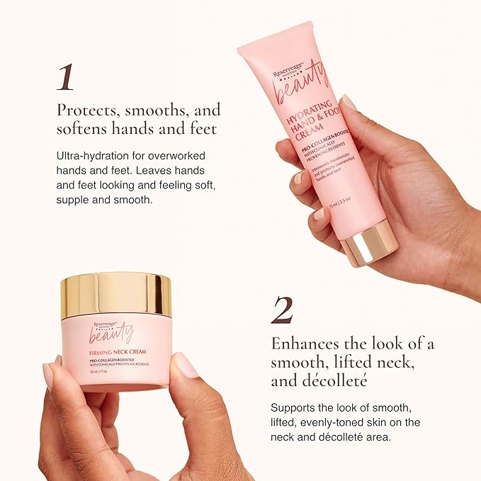 Reserveage Collagen Boosting Skincare Bundle - Includes Age-Defying Face Cream, Eye Cream, Hand & Foot Cream & Neck Cream for Women-Velvo Beauty