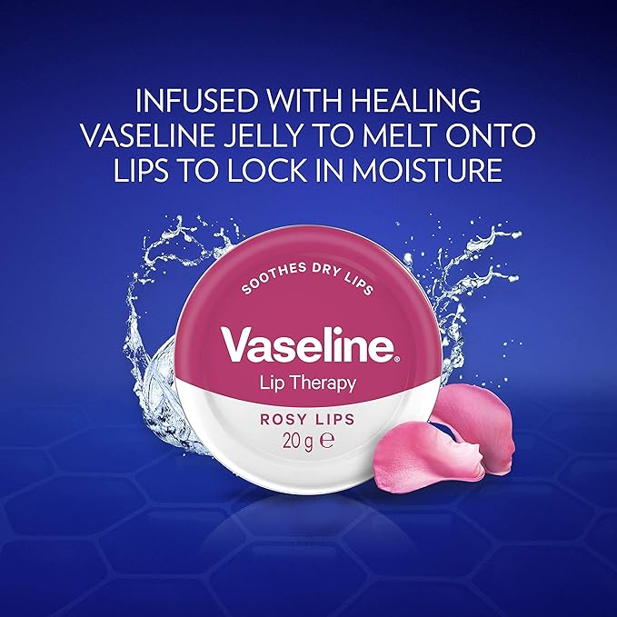 VASELINE Lip Therapy Rosy Lips with Rose & Almond Oil 20g/ 0.70 oz.-Velvo Beauty