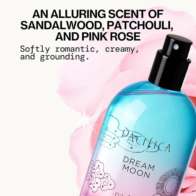 Pacifica Beauty Mood Moons Spray Perfume Set, Fragrances, Travel Perfume, Dream Moon, Flower Moon, Neon Moon, Blue Moon, Silver, Moon, Clean Perfume, Mini Perfume, Vegan, 0.05 fl oz Each (Set of 5)-Velvo Beauty