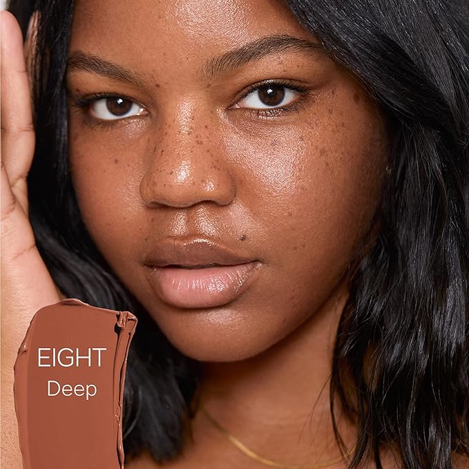 Saie Slip Tint Tinted Moisturizer with SPF 35 - Light Coverage, Glowy Skin Tint & Mineral Sunscreen for Face with Hydrating Hyaluronic Acid - Summer Makeup Essential - Shade Eight (1.35 oz)-Velvo Beauty