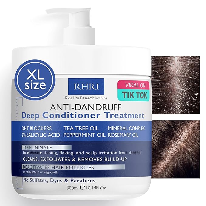 Anti Dandruff Deep Conditioner with Tea Tree Oil & Salicylic Acid | Anti-Fungal Relief | Dandruff Treatment For Itchy Scalp and Folliculitis | Scalp Treatment Which Promotes Healthy Hair Growth-Velvo Beauty