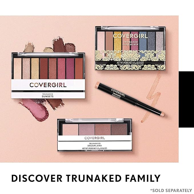 COVERGIRL Trunaked Quad Eyeshadow Palette, Dreamland, Dreamland, 0.06 Ounce (99350046919)-Velvo Beauty
