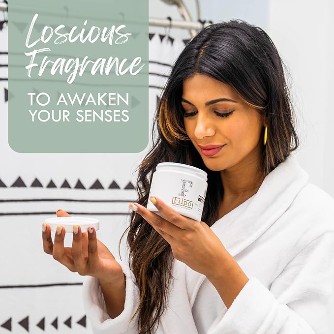 FILPO Coconut Milk Hair Mask - Deep Conditioning with Coconut Oil and Argan Oil for Dry, Damaged, Curly Hair Growth & Sulfate Free Hair Care-Velvo Beauty