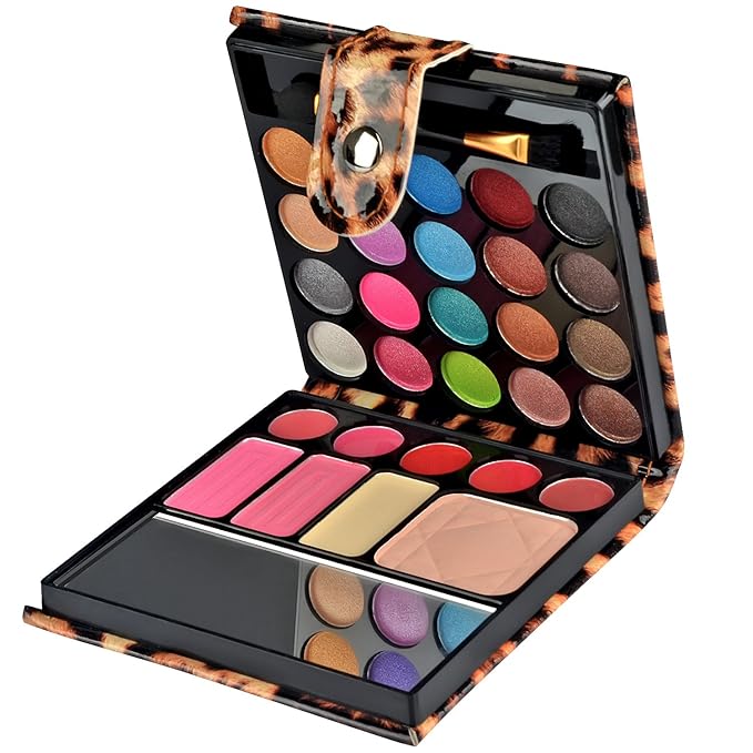 Professional Makeup Kit Eyeshadow Palette Lip Gloss Blush Concealer,29 Color-Velvo Beauty