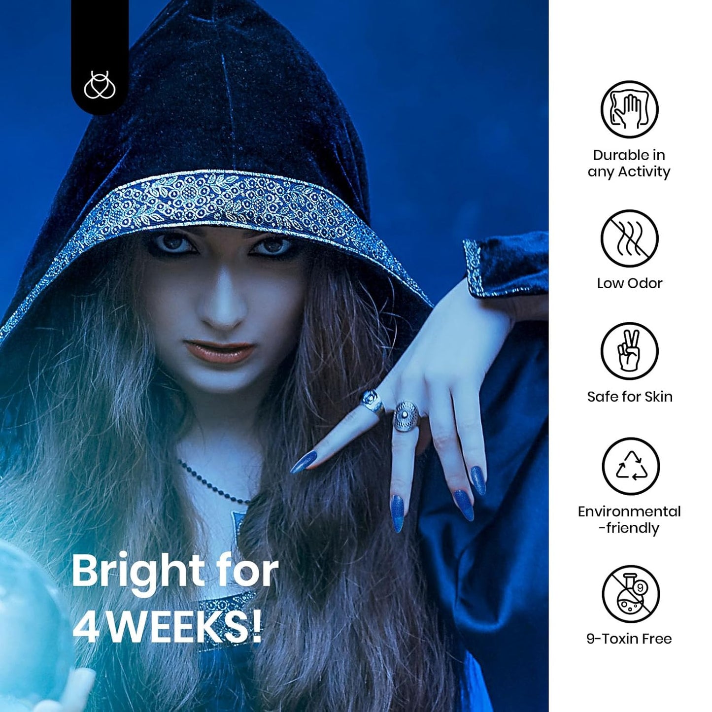 Beetles Glitter Gel Nail Polish, Blue Gel Polish Dark Purple Blue Color Gel Polish Soak Off Gel Nail Art Salon Nail Art DIY Home Nails Gifts for Women Women Manicure, 1 Pcs 15ml-Velvo Beauty