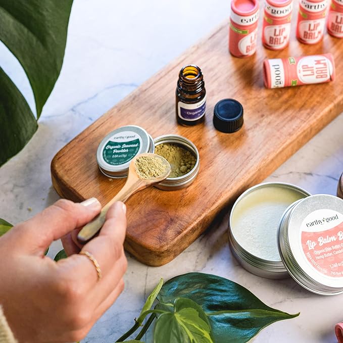 Earthy Good Organic DIY Lip Balm Making Craft Kit By Kiss Naturals-Velvo Beauty