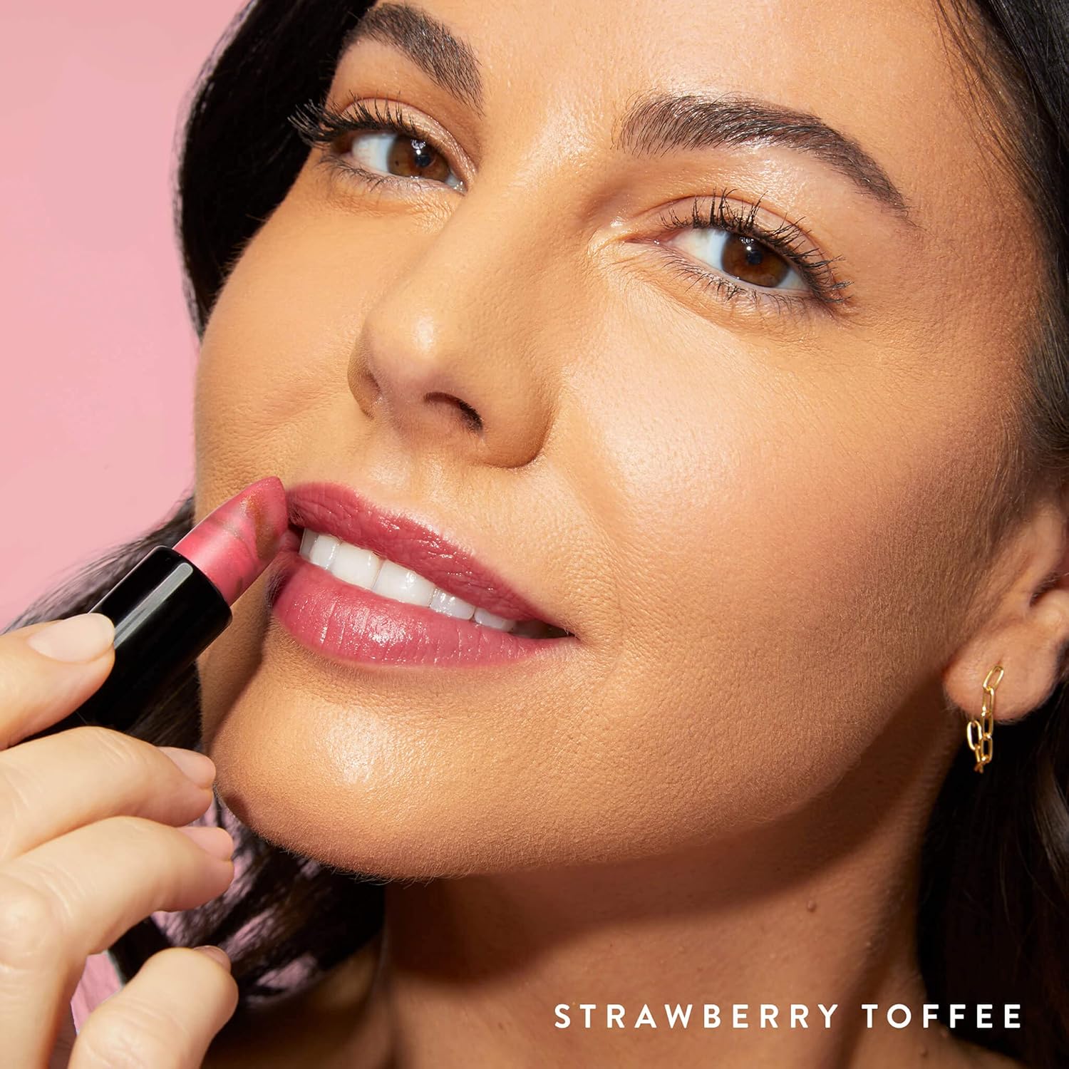 LAURA GELLER NEW YORK Italian Marble Sheer Lipstick - Strawberry Toffee - Hydrating & Lightweight - Vitamin E & Caster Seed Oil - Cream Finish-Velvo Beauty