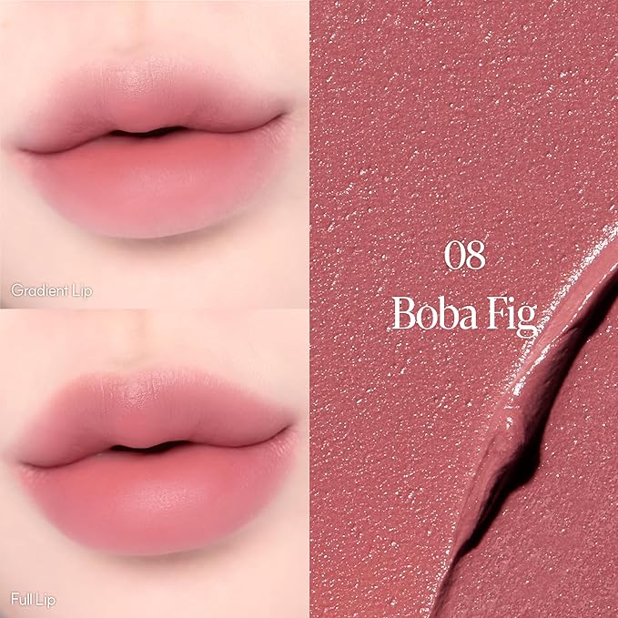Espoir Couture Lip Tint Fitting Blur #8 Boba Fig 0.14oz | Soft and Creamy Color for Blurry Lip Look | Smudge-Proof Fixing Lip Stain | Lightweight and Comfortable Matte Finish-Velvo Beauty