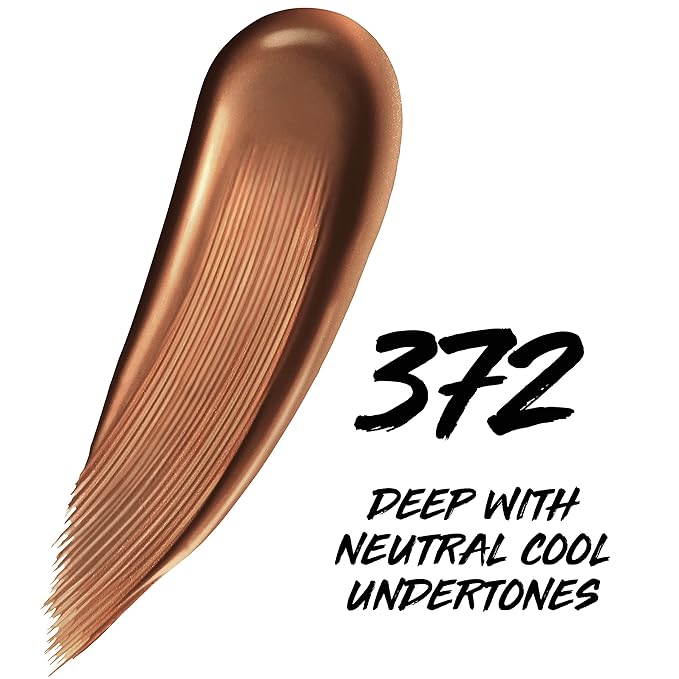 Maybelline Super Stay Up to 24HR Skin Tint, Radiant Light-to-Medium Coverage Foundation, Makeup Infused With Vitamin C, 372, 1 Count-Velvo Beauty