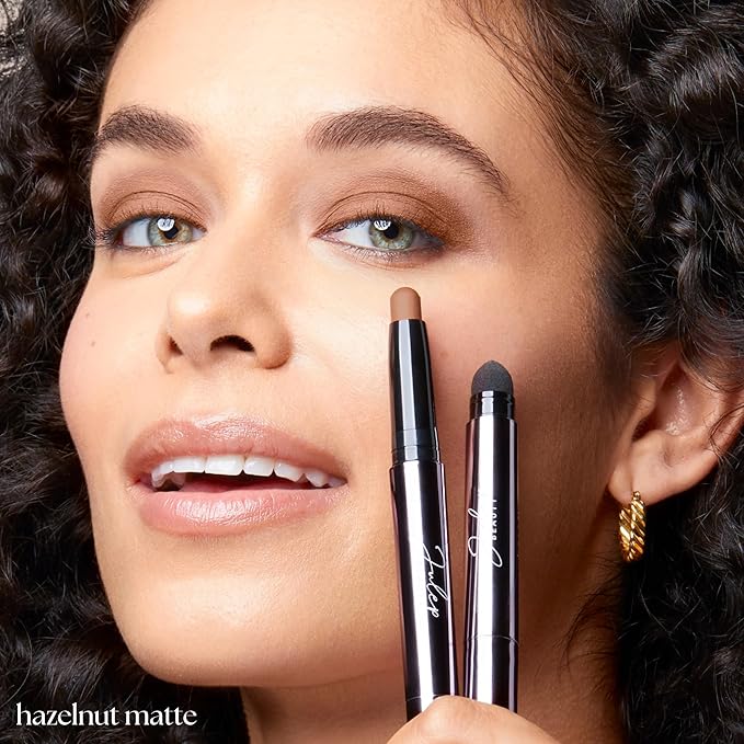 Julep Eyeshadow 101 Cream-to-Powder Waterproof Shadow Stick – Hazelnut Matte – Long-Lasting, Crease-Proof, Neutral Brown Beige Matte Cream Eyeshadow with Built-in Smudger-Velvo Beauty