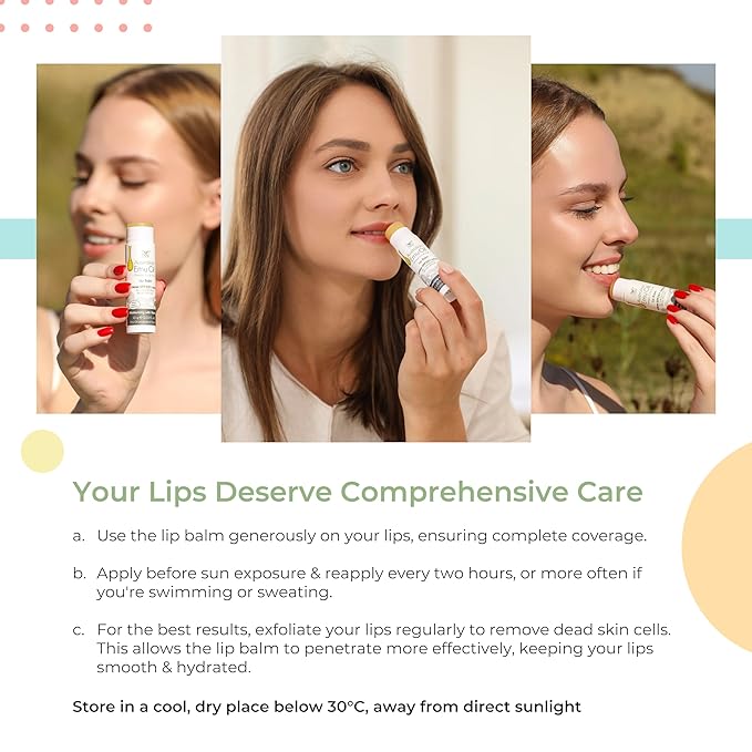 YNN Emu Oil Moisturizing Lip Balm with Extreme SPF50+ Sun Protection - 4-Hour Water Resistant, Fortified with Vitamin E, Amino Acids & Omega 3, 6 & 9 - Y-Not Natural, 15g Stick - 2 Pack-Velvo Beauty