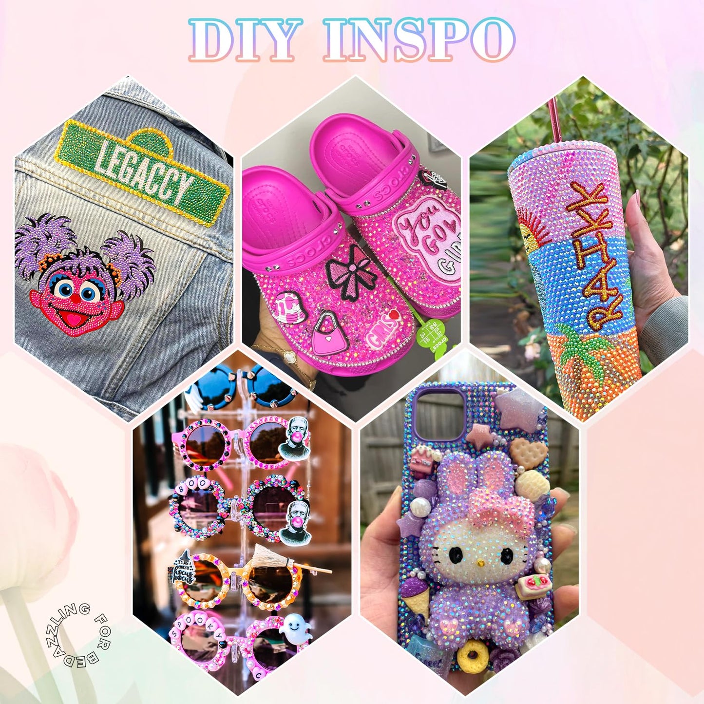 12600Pcs Resin Rhinestones with B7000 Jewelry Glue for Crafting, Multicolors 4mm Non Hotfix Flatback Gems, Bedazzling Crystal for DIY Crafts Clothing Tumblers Mugs Shoes Fabric Decor Nail Art-Velvo Beauty