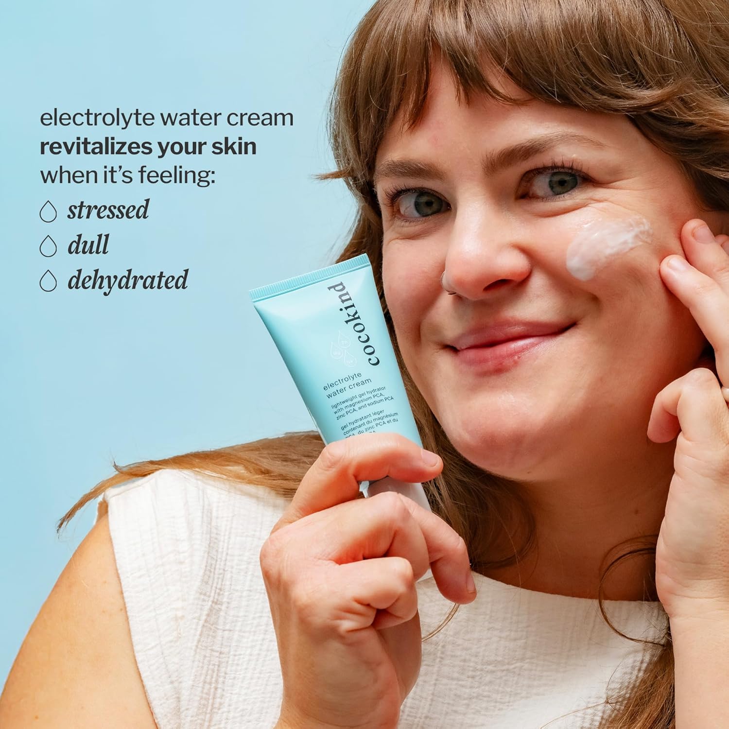 Cocokind Electrolyte Water Cream | Lightweight Water Gel Moisturizer | Balanced Hydrating Day Cream for All Skin Types | 1.7 Fl Oz-Velvo Beauty