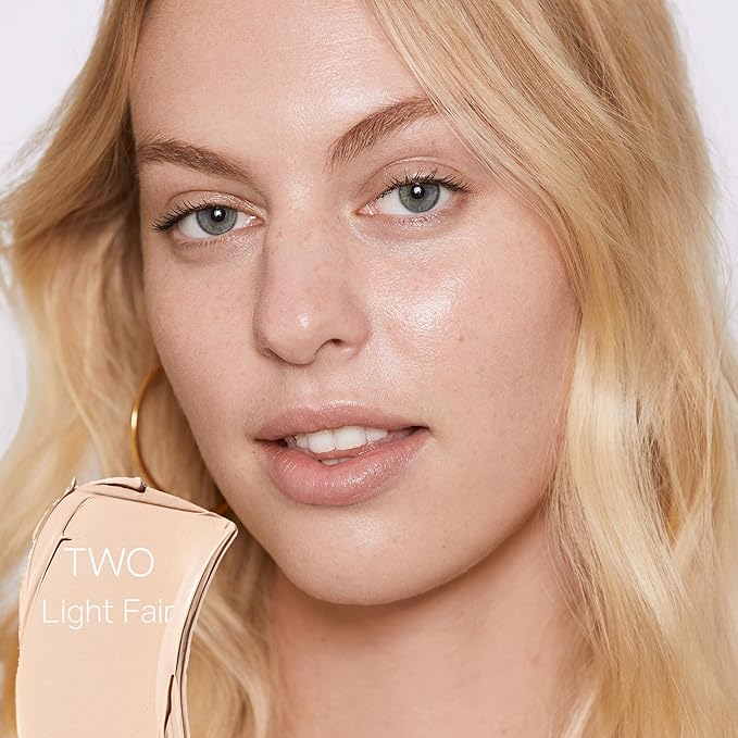 Saie Slip Tint Tinted Moisturizer with SPF 35 - Light Coverage, Glowy Skin Tint & Mineral Sunscreen for Face with Hydrating Hyaluronic Acid - Summer Makeup Essential - Shade Two (1.35 oz)-Velvo Beauty