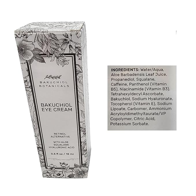 Bakuchol Botanicals Gift Set with Travel Case, Includes Face Serum, Toner & Cleanser All-in-One, Eye Cream, Moisturizer-Velvo Beauty