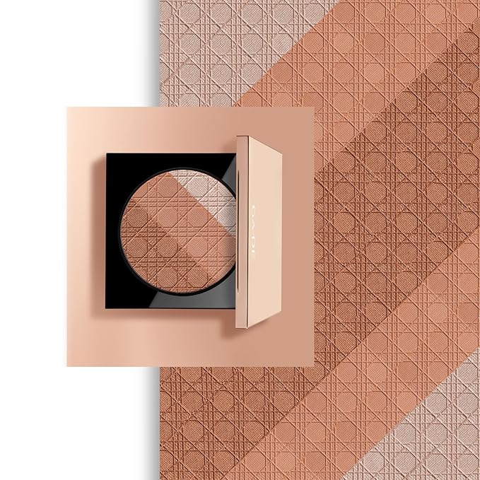 Glow FX Natural Face Palette - Blush for Cheeks, Bronzer Powder, and Highlighter Makeup - Enriched with Jojoba Oil - 135 Cool and Cozy - 0.42 oz-Velvo Beauty