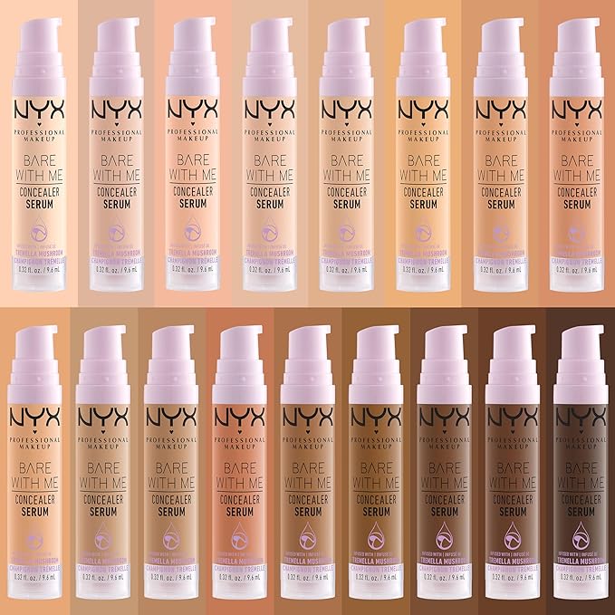 NYX PROFESSIONAL MAKEUP Bare With Me Concealer Serum, Up To 24Hr Hydration - Caramel-Velvo Beauty