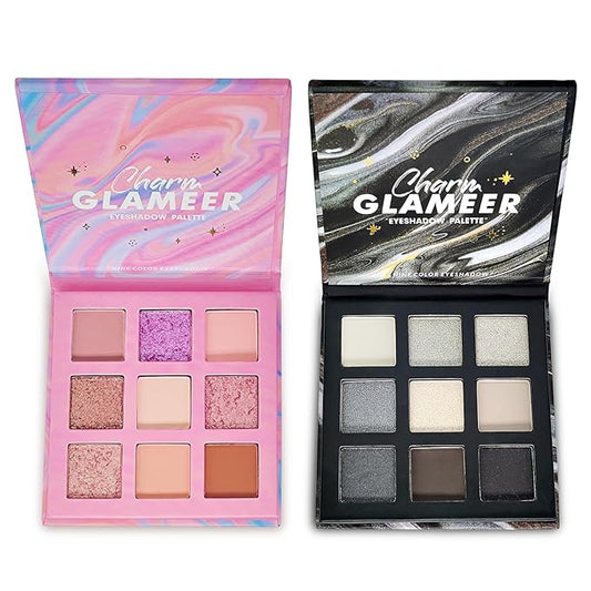 Eyeshadow,18Colors Eyeshadow Palette, Matte&Glitter&Shimmer Eyeshadow,for Eye Makeup Long Lasting Waterproof Eye Makeup Palette, Glitter Shimmer Professional Bright-Colored Eye Shadow(G005-2/G005-3)-Velvo Beauty