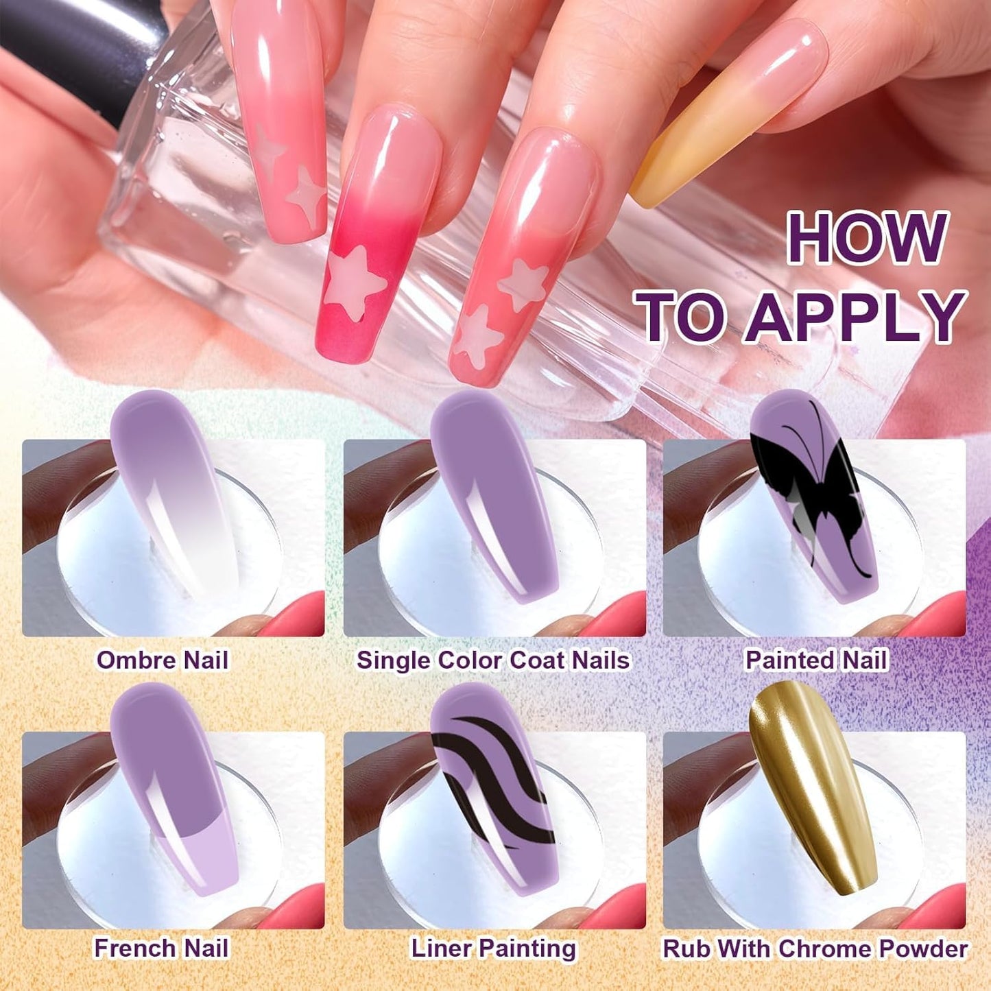 Gradient Painting Gel, 4 Bright Colors Ombre Gel Nail Polish Spring Summer Light Blue Green Sponging for Pigment Pat Aura Nails French Manicure Soak Off UV DIY Nail Art Ice Cream Dream Set-Velvo Beauty