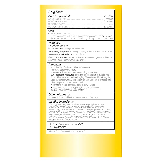 Olay Face Moisturizer, Complete with Sunscreen SPF 15, Daily Facial Lotion for Normal Skin, Lightweight Hydrating Broad Spectrum Sun Protection - Vitamin C, E, and Niacinamide - 6 Oz 2 Pack-Velvo Beauty