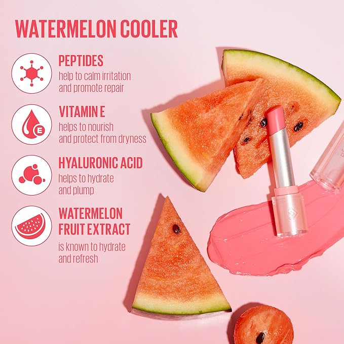 Kaja Juicy Glass Lip Balm | Plumping, Hydrating, Korean Lip Balm, Moisturizing Lip Care, 24hrs Long-lasting Hydration, Nourishing Lip Care | Watermelon Cooler, 0.15 oz.-Velvo Beauty