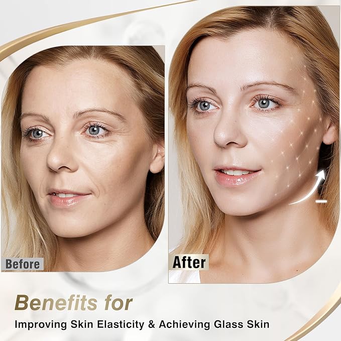 ISTON 6 Pack Bio-Collagen Real Deep Anti Wrinkle Lifting Mask,Overnight Hydrating Face Mask for All Skin Types -Pore Minimizing,Elasticity Enhancing,Firming,Moisturizing-Velvo Beauty