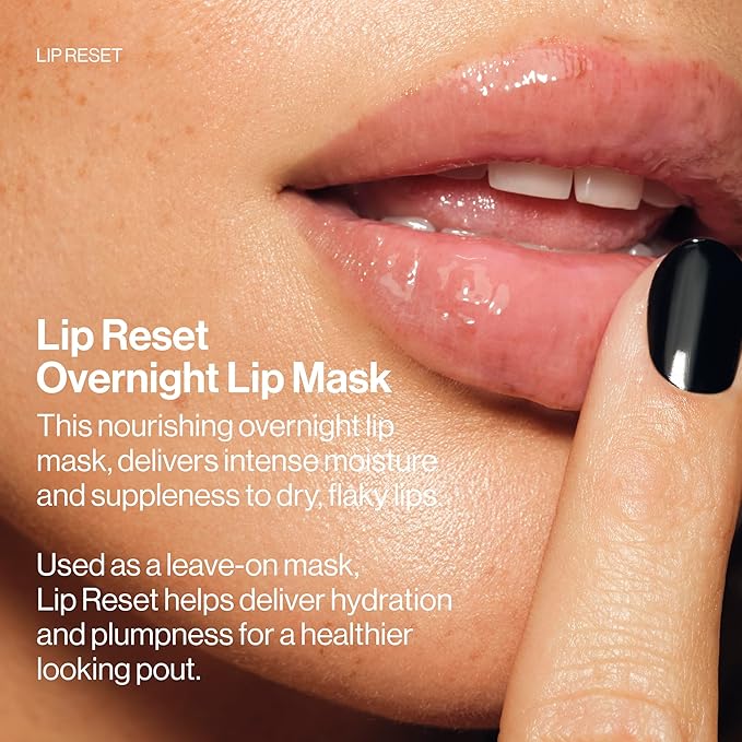 MAKE Beauty Lip Reset Overnight Lip Mask. Nourishing, Hydrating Lip Treatment for Dry, Flaky Lips. Plumps, Softens, and Smooths. Celestial Caramel Flavor-Velvo Beauty