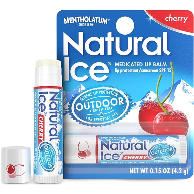 Natural Ice Medicated Lip Protect SPF 15 Cherry 12 Pkgs-Velvo Beauty