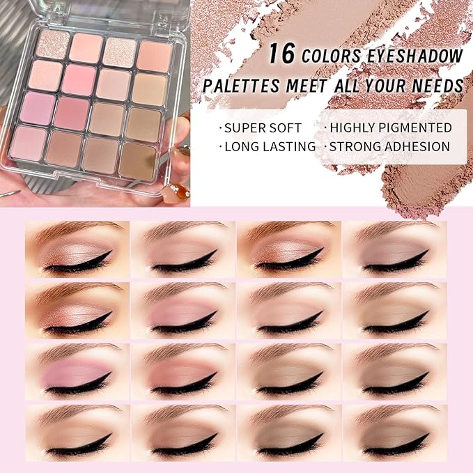 Makeup Set Full Kit for Girls Teens Women, Makeup Present Set, Includes Eyeshadow, Foundation, Blusher, Eyebrow Pencil, Mascara, Eyeliner, Brushes, Lip Gloss, Sponge, Cosmetic Bag-Velvo Beauty