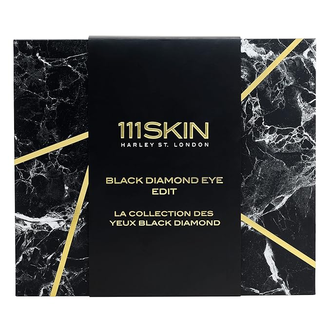 111SKIN Black Diamond Eye Edit| Gift Set of Celestial Black Diamond Eye Cream, Eye Masks and Contour Gel | Tighten & Lift Eye Area | Botox Alternative-Velvo Beauty