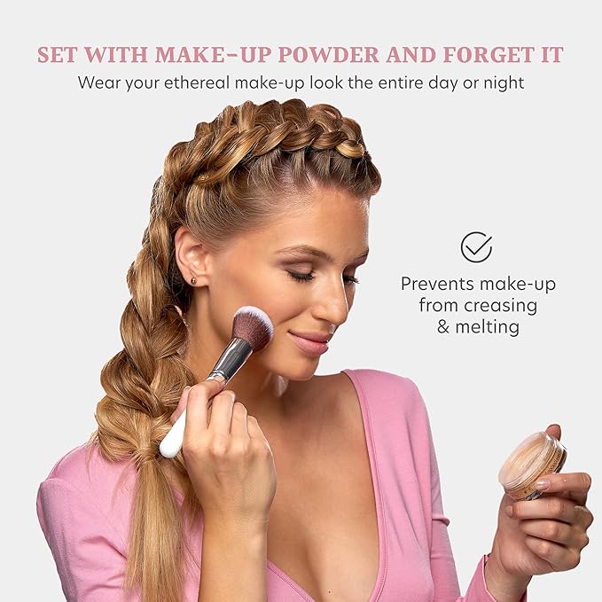 Dermacol - Invisible Fixing Face Powder, Touch-proof Translucent Setting Powder for Oily Skin & Other Skin Types, Loose Powder Makeup, Frangrance-Free Matte Powder with Powder Puff, Light, 13.5 g-Velvo Beauty