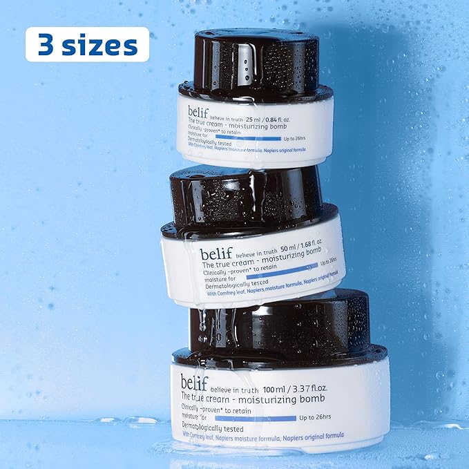 belif The True Cream Moisturizing Bomb with Oak Husk and Vitamin B | Moisturizer | Good for Dry Skin, Dryness Dullness, and Uneven Texture |For Normal, Dry Skin Types-Velvo Beauty