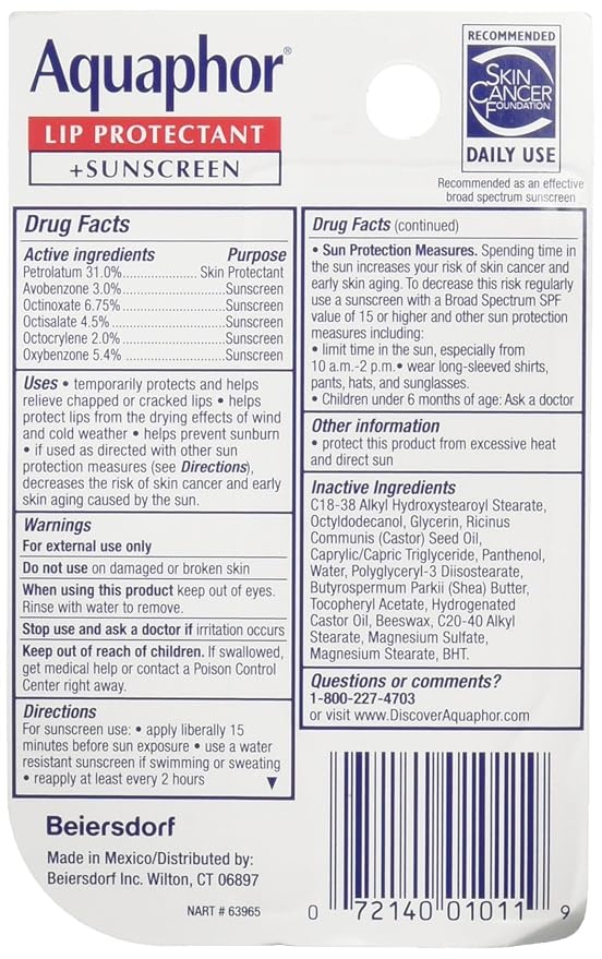 Lip Protectant Plus Sunscreen SPF 30 0.35 Ounce (Pack of 3)-Velvo Beauty